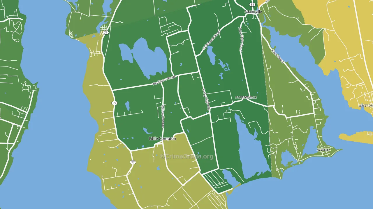 02837, RI Map of Drug-Related Crime Rates