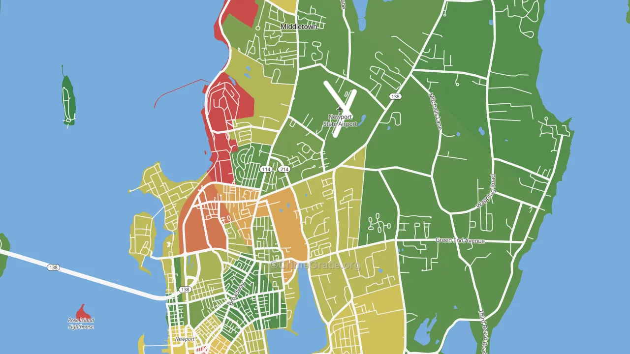 02842, RI Map of Drug-Related Crime Rates