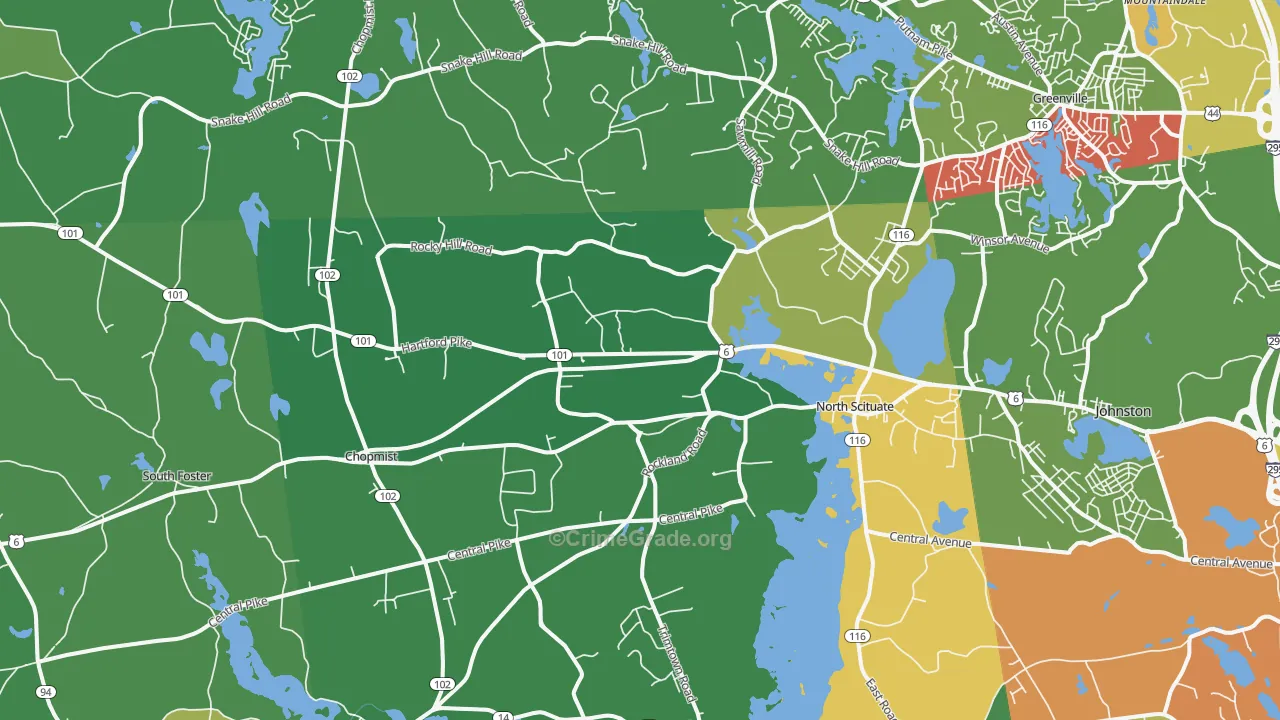 02857, RI Map of Drug-Related Crime Rates