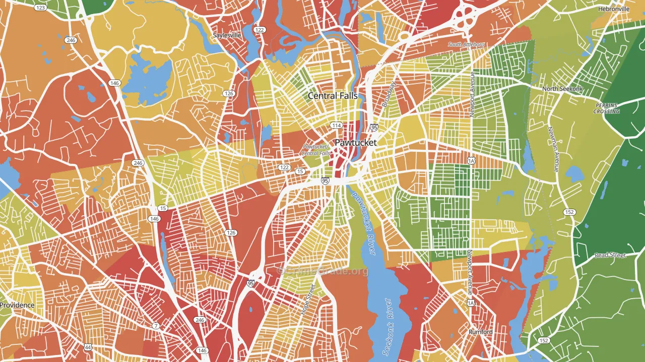 02860, RI Map of Drug-Related Crime Rates