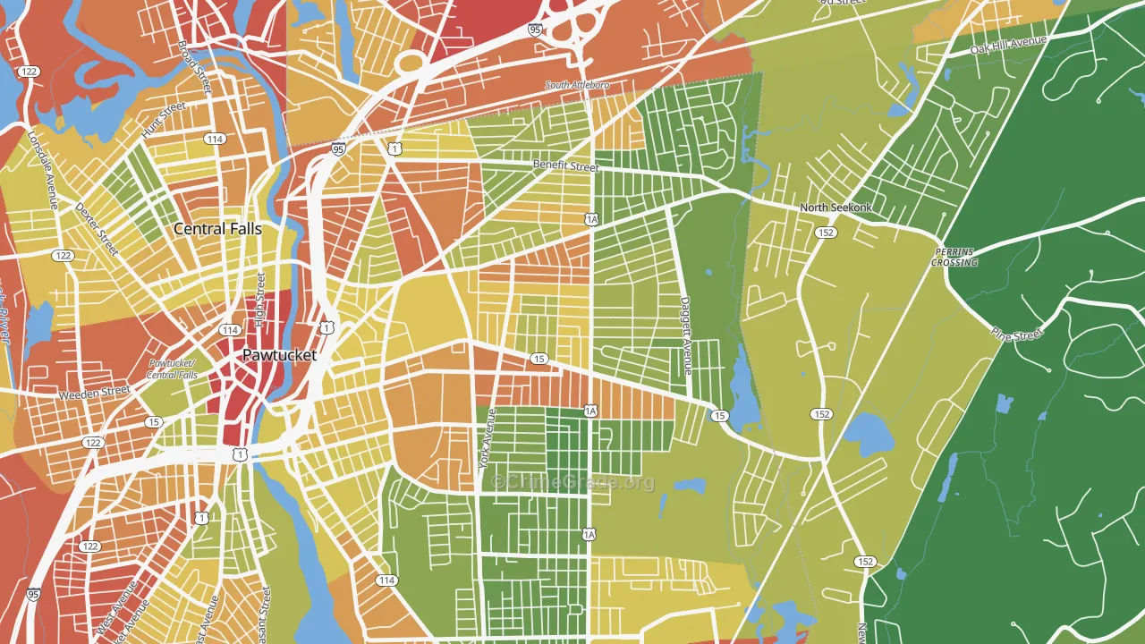 02861, RI Map of Drug-Related Crime Rates