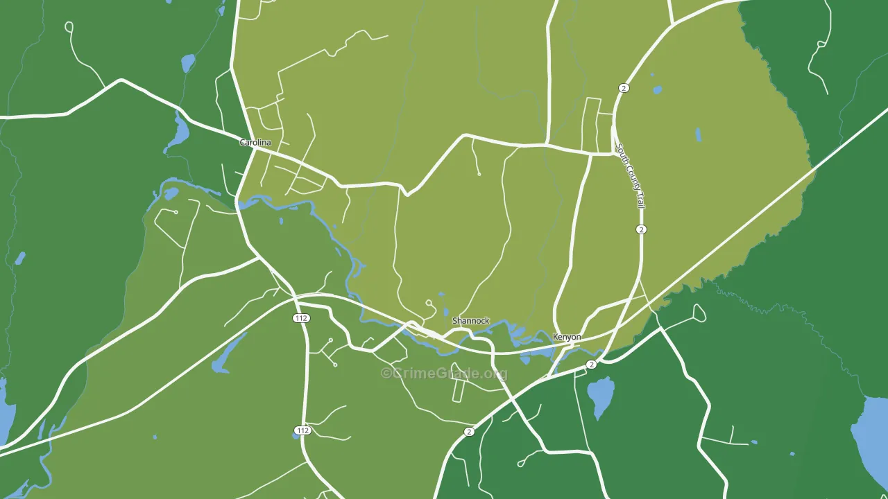 02875, RI Map of Drug-Related Crime Rates
