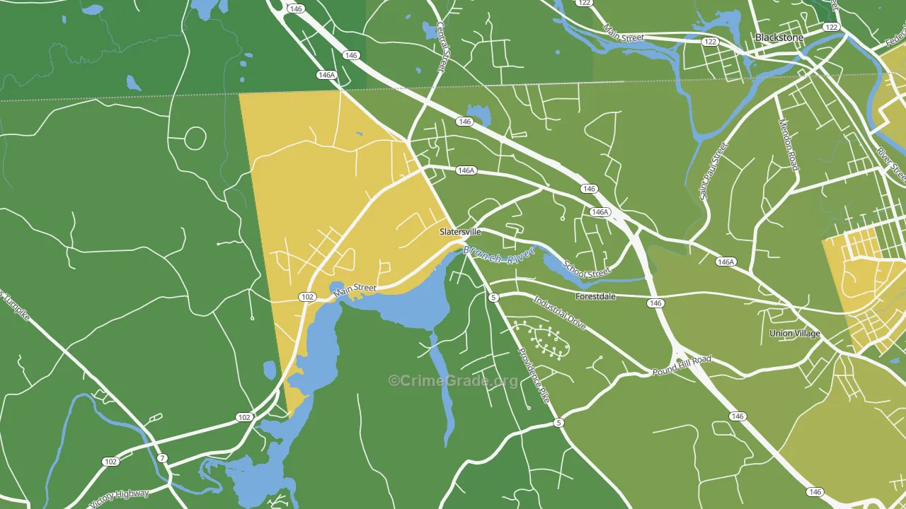 02876, RI Map of Drug-Related Crime Rates