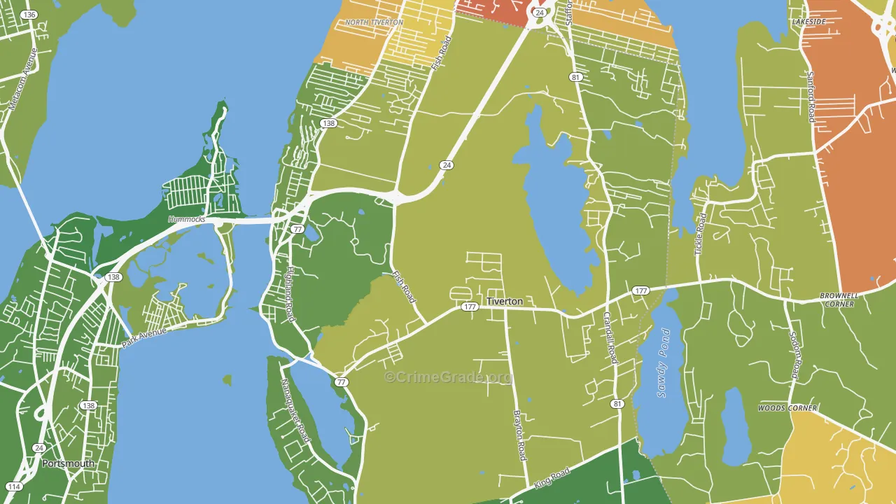 02878, RI Map of Drug-Related Crime Rates