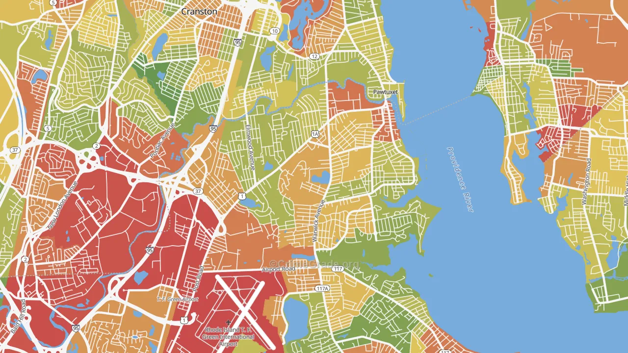 02888, RI Map of Drug-Related Crime Rates