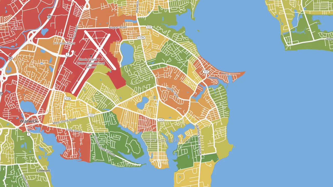 02889, RI Map of Drug-Related Crime Rates