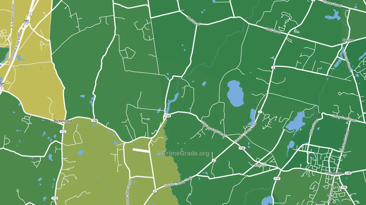 02892, RI Map of Drug-Related Crime Rates