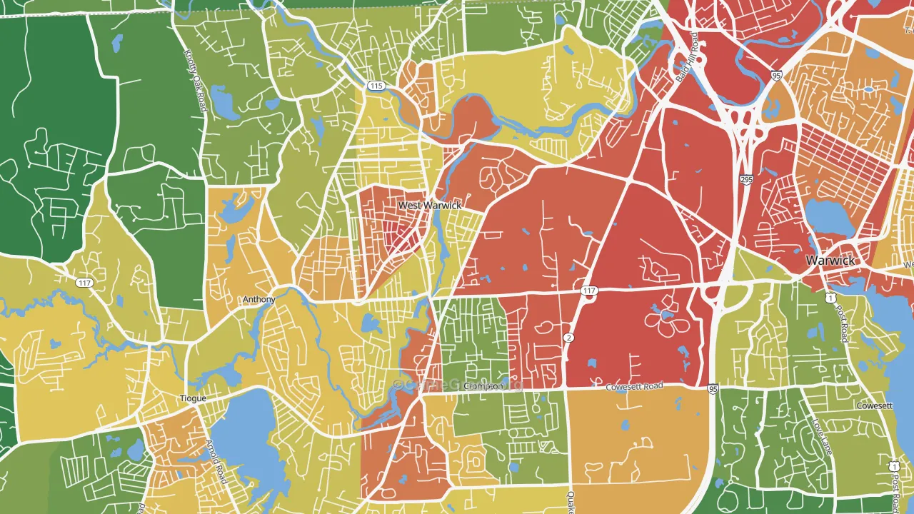 02893, RI Map of Drug-Related Crime Rates