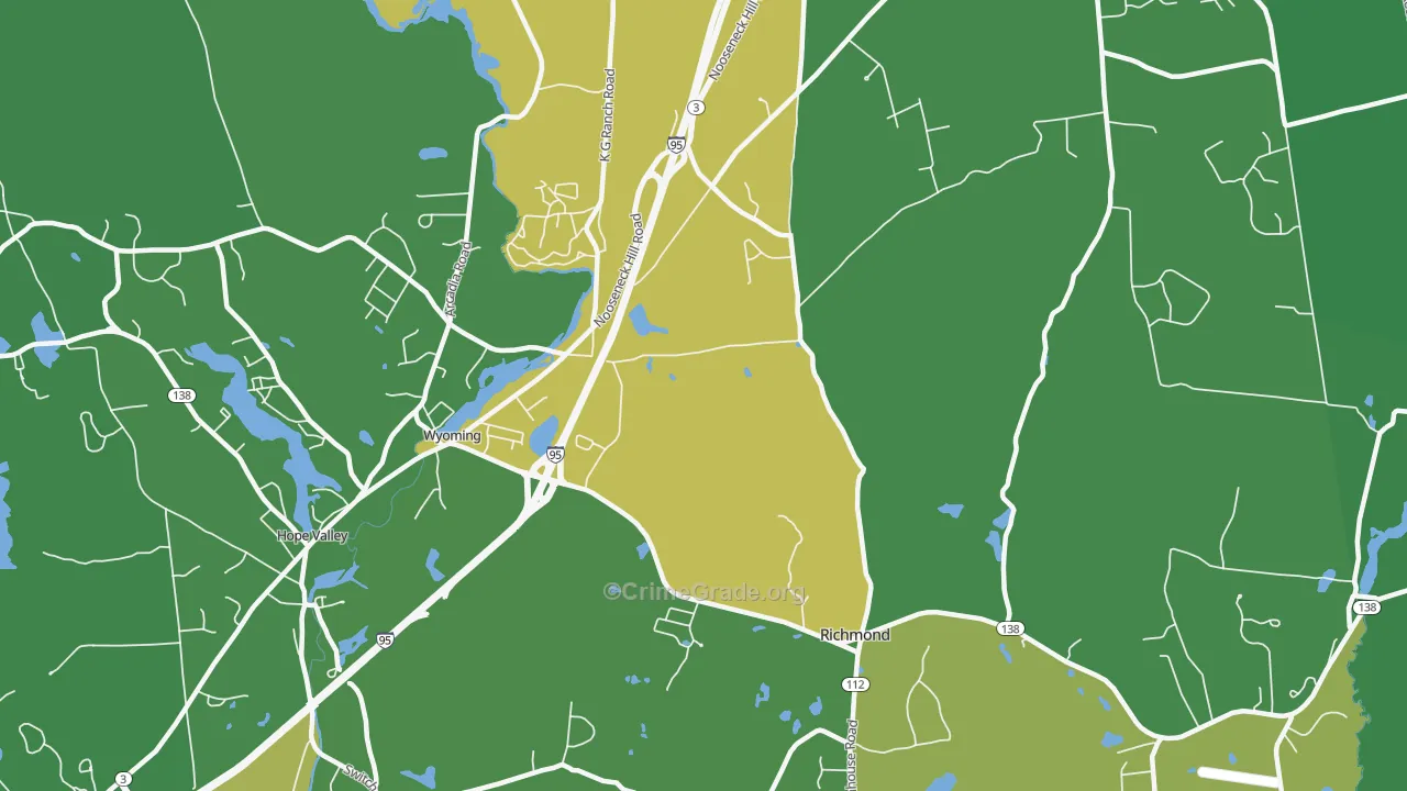 02898, RI Map of Drug-Related Crime Rates
