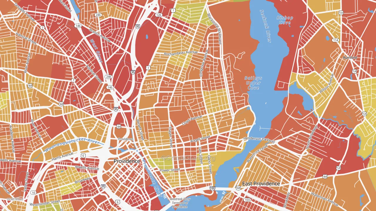 02906, RI Map of Drug-Related Crime Rates