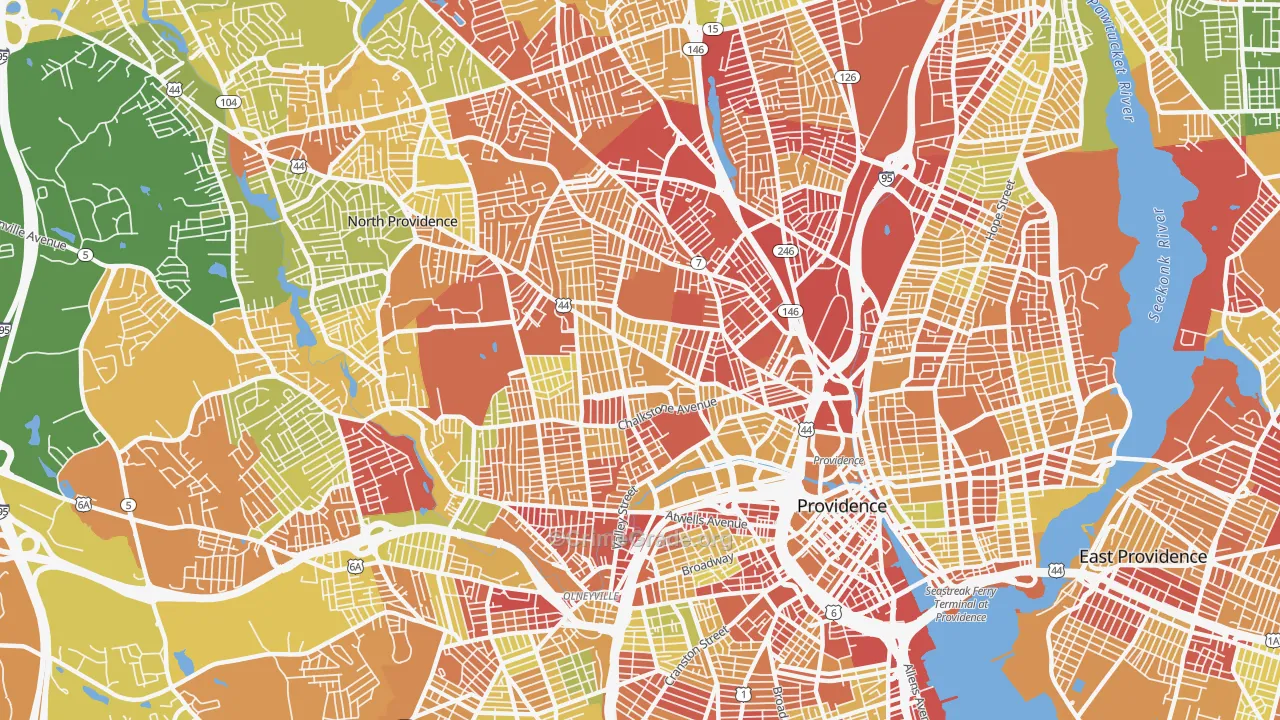 02908, RI Map of Drug-Related Crime Rates