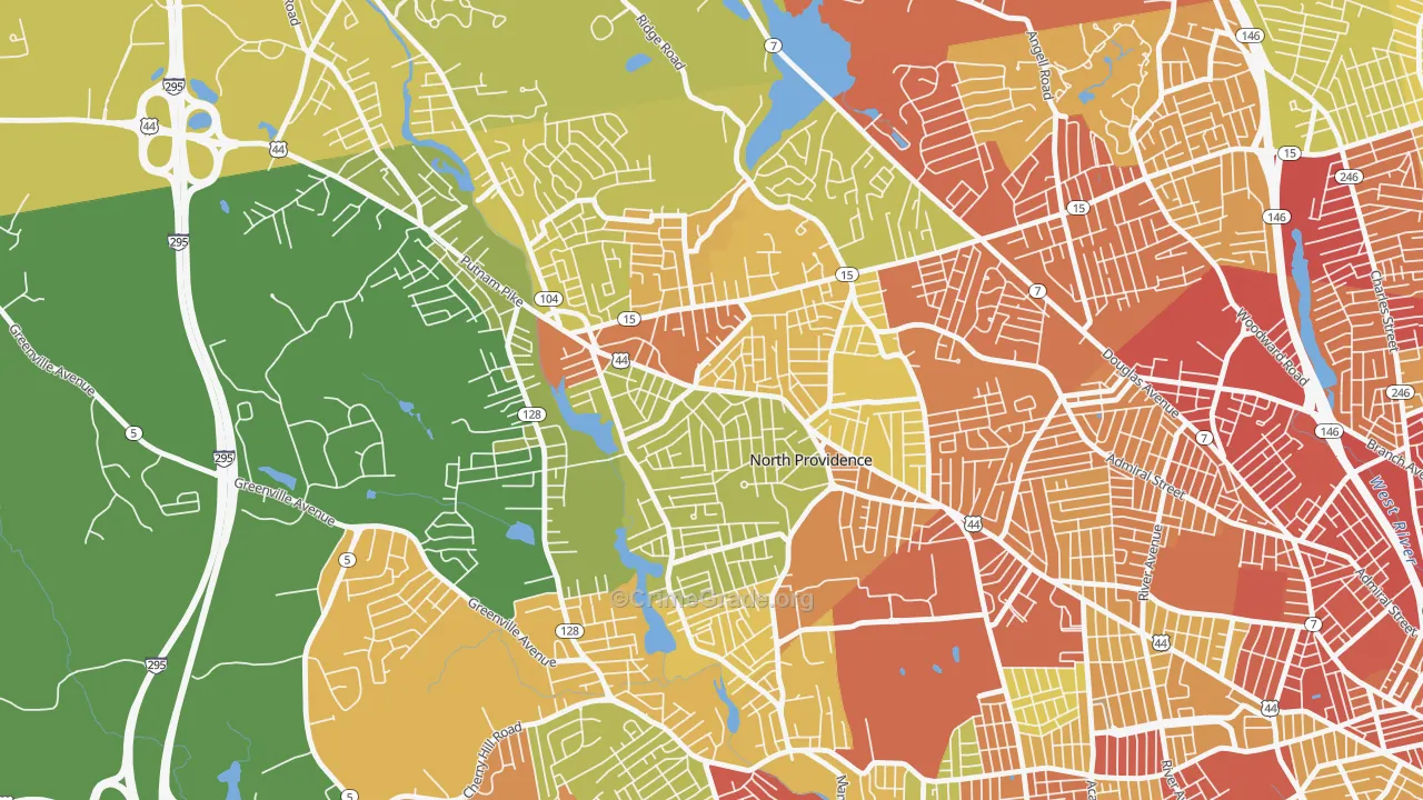 02911, RI Map of Drug-Related Crime Rates