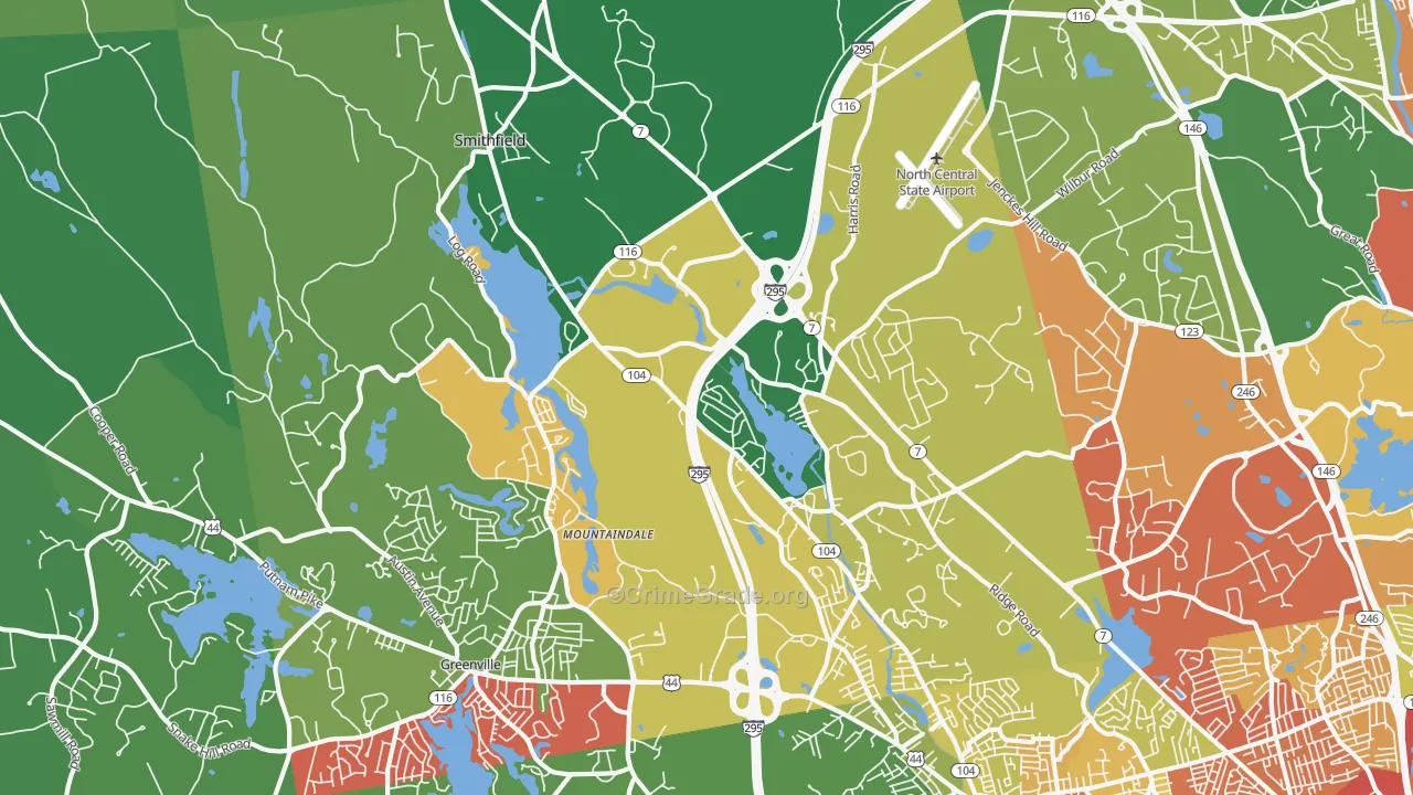 02917, RI Map of Drug-Related Crime Rates