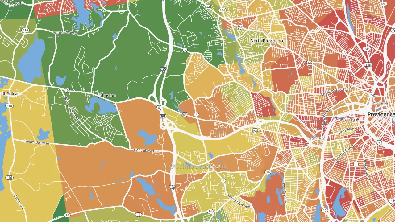02919, RI Map of Drug-Related Crime Rates
