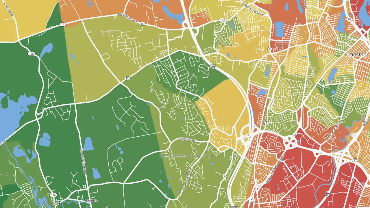 02921, RI Map of Drug-Related Crime Rates