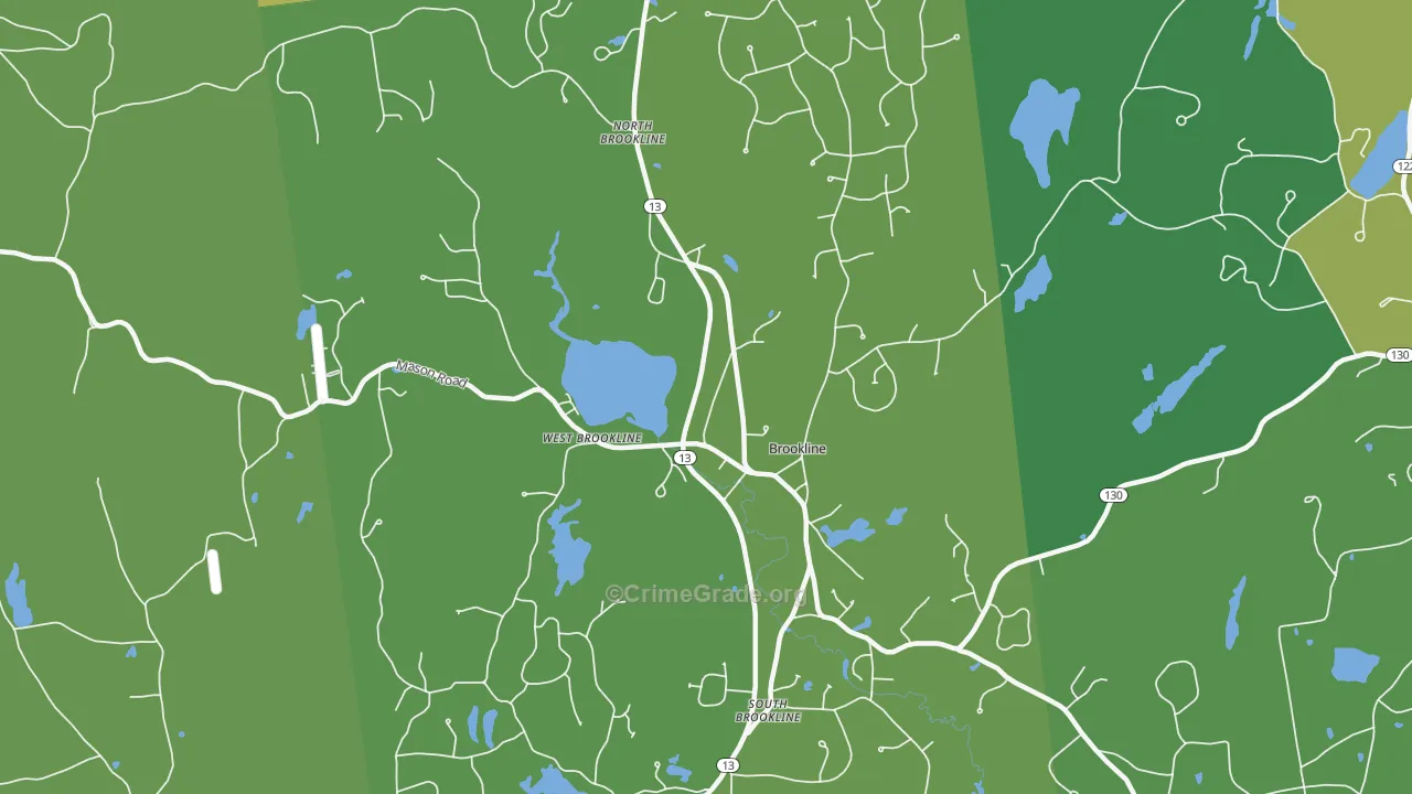 03033, NH Map of Drug-Related Crime Rates