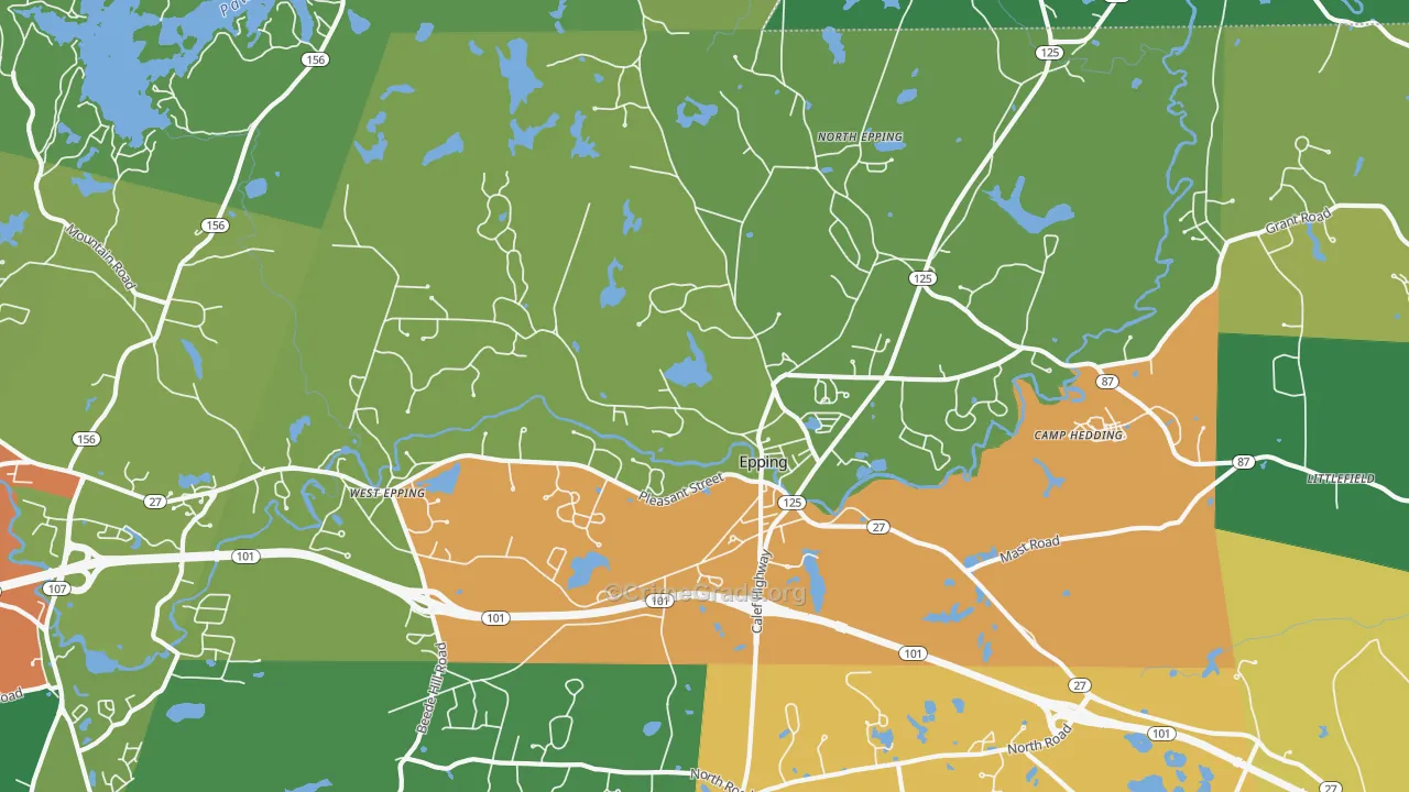 03042, NH Map of Drug-Related Crime Rates