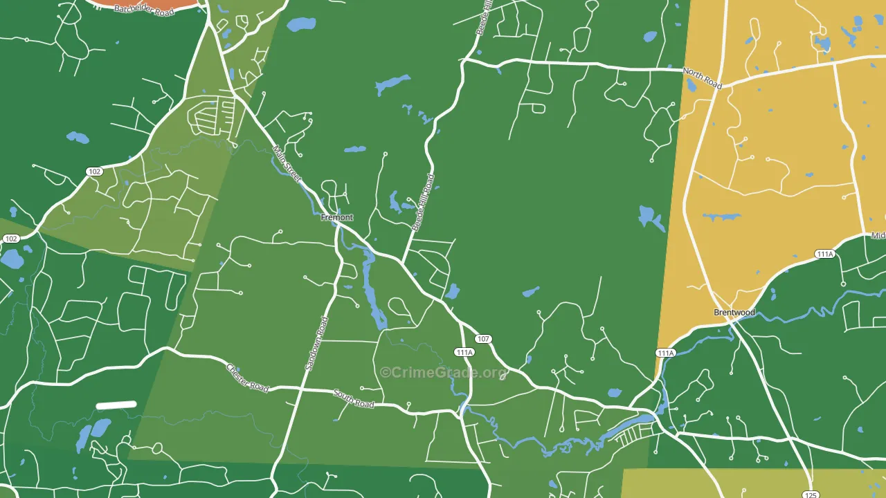 03044, NH Map of Drug-Related Crime Rates