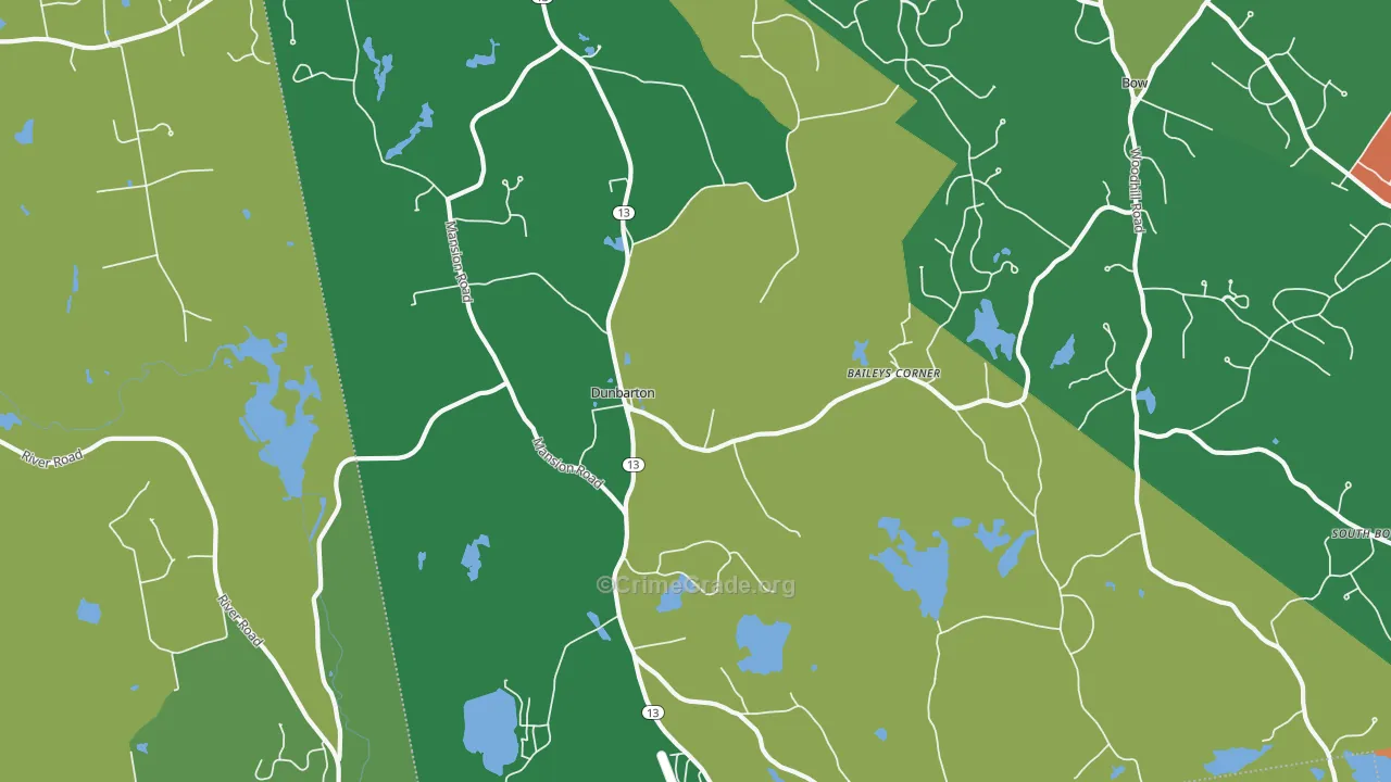 03046, NH Map of Drug-Related Crime Rates