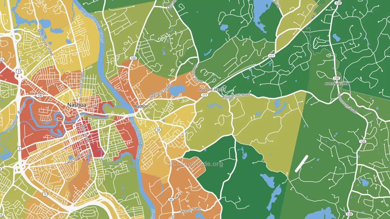 03051, NH Map of Drug-Related Crime Rates