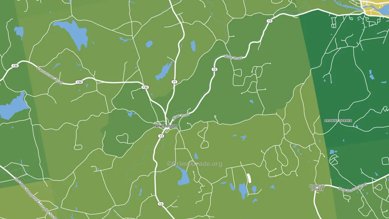 03070, NH Map of Drug-Related Crime Rates