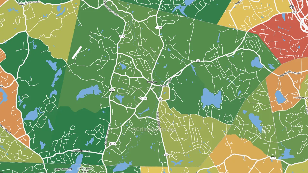 03076, NH Map of Drug-Related Crime Rates