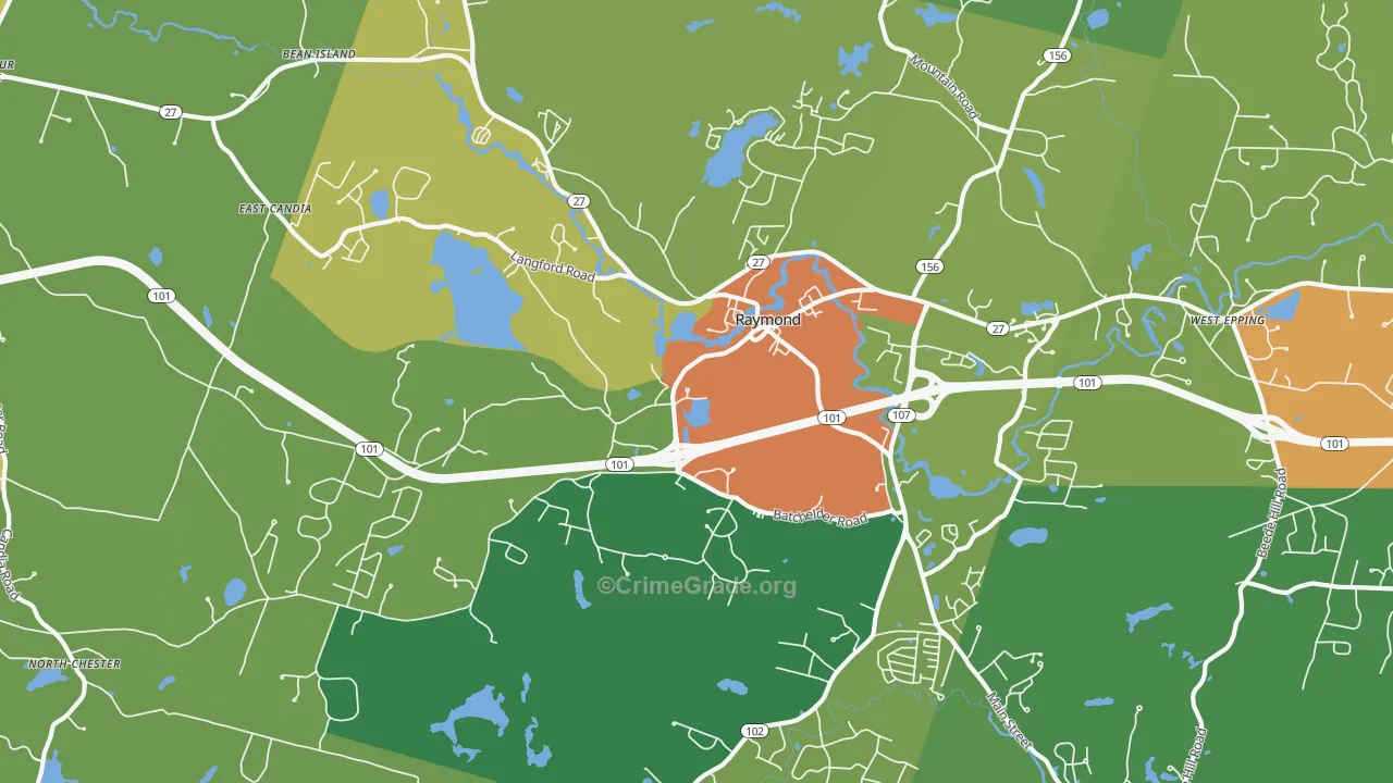 03077, NH Map of Drug-Related Crime Rates