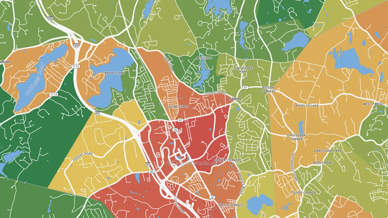 03079, NH Map of Drug-Related Crime Rates