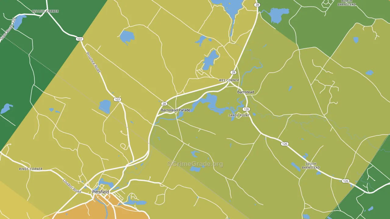03218, NH Map of Drug-Related Crime Rates