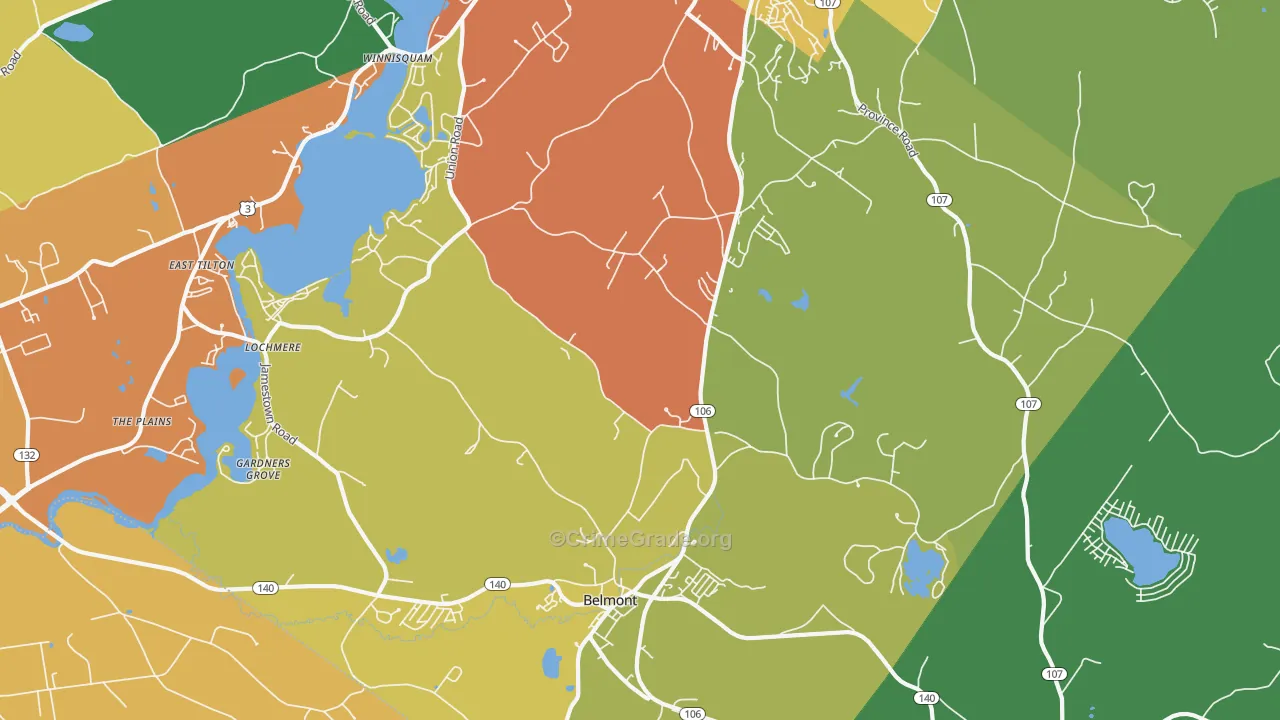 03220, NH Map of Drug-Related Crime Rates