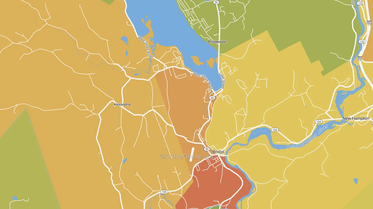 03222, NH Map of Drug-Related Crime Rates