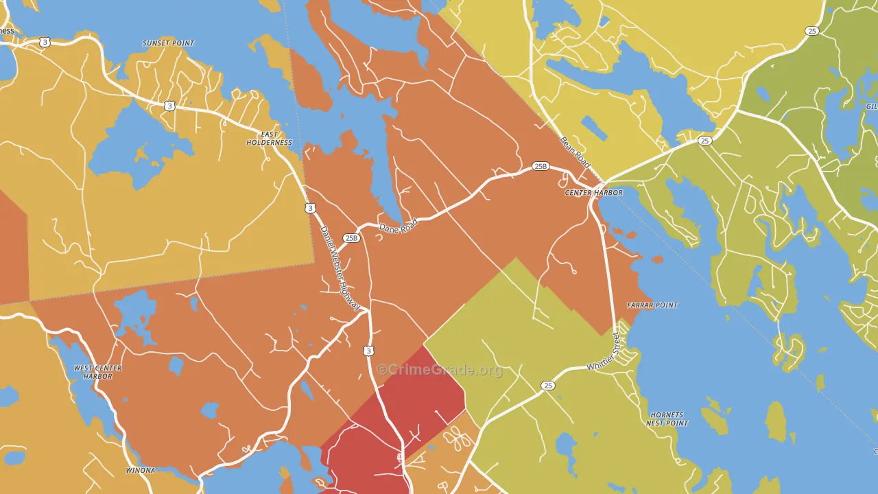 03226, NH Map of Drug-Related Crime Rates