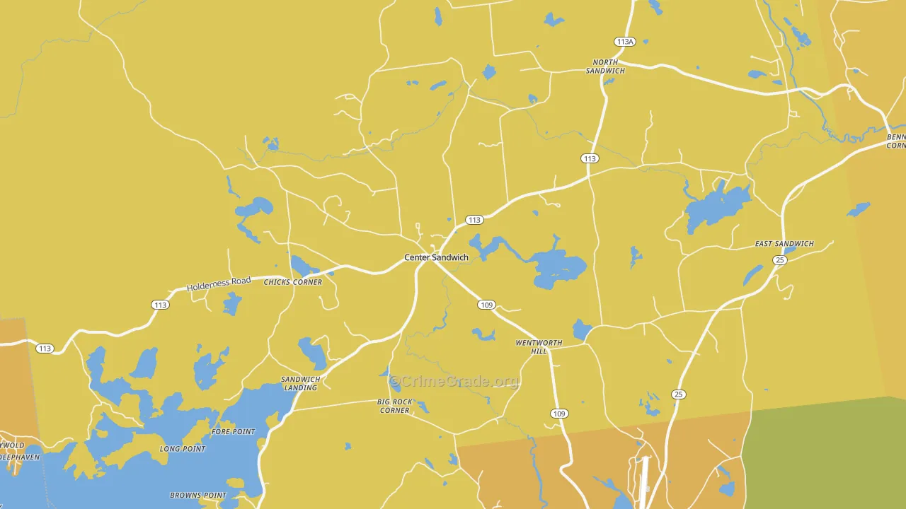 03227, NH Map of Drug-Related Crime Rates