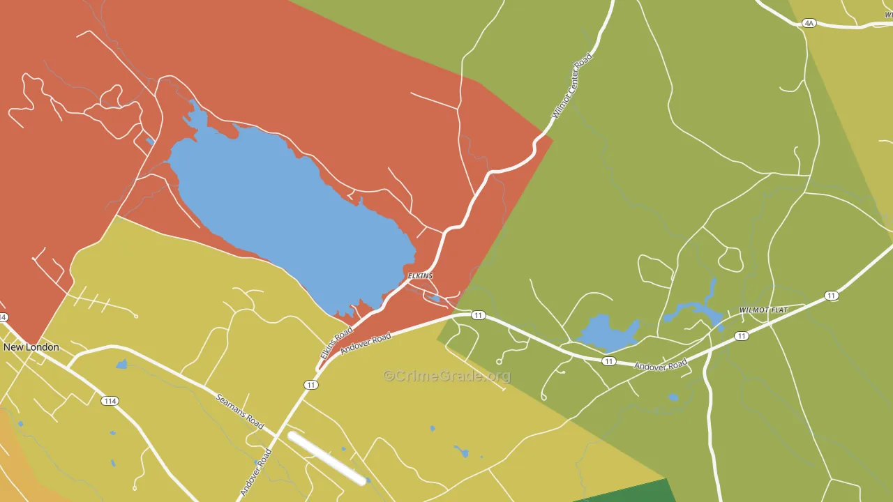 03233, NH Map of Drug-Related Crime Rates