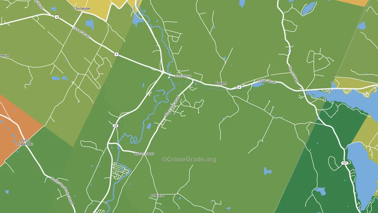 03234, NH Map of Drug-Related Crime Rates