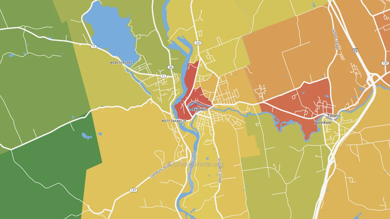 03235, NH Map of Drug-Related Crime Rates