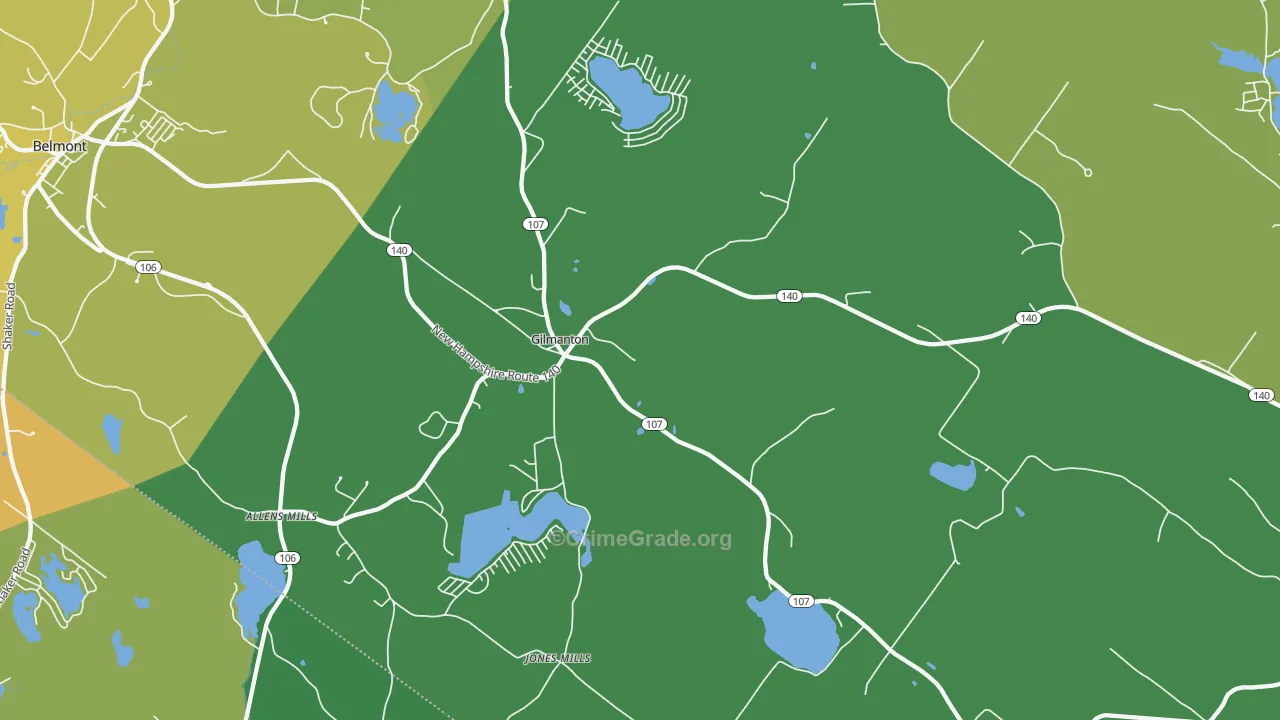 03237, NH Map of Drug-Related Crime Rates