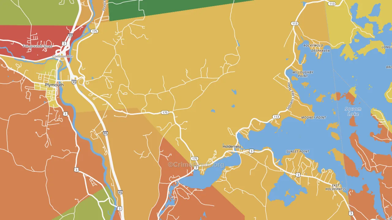 03245, NH Map of Drug-Related Crime Rates