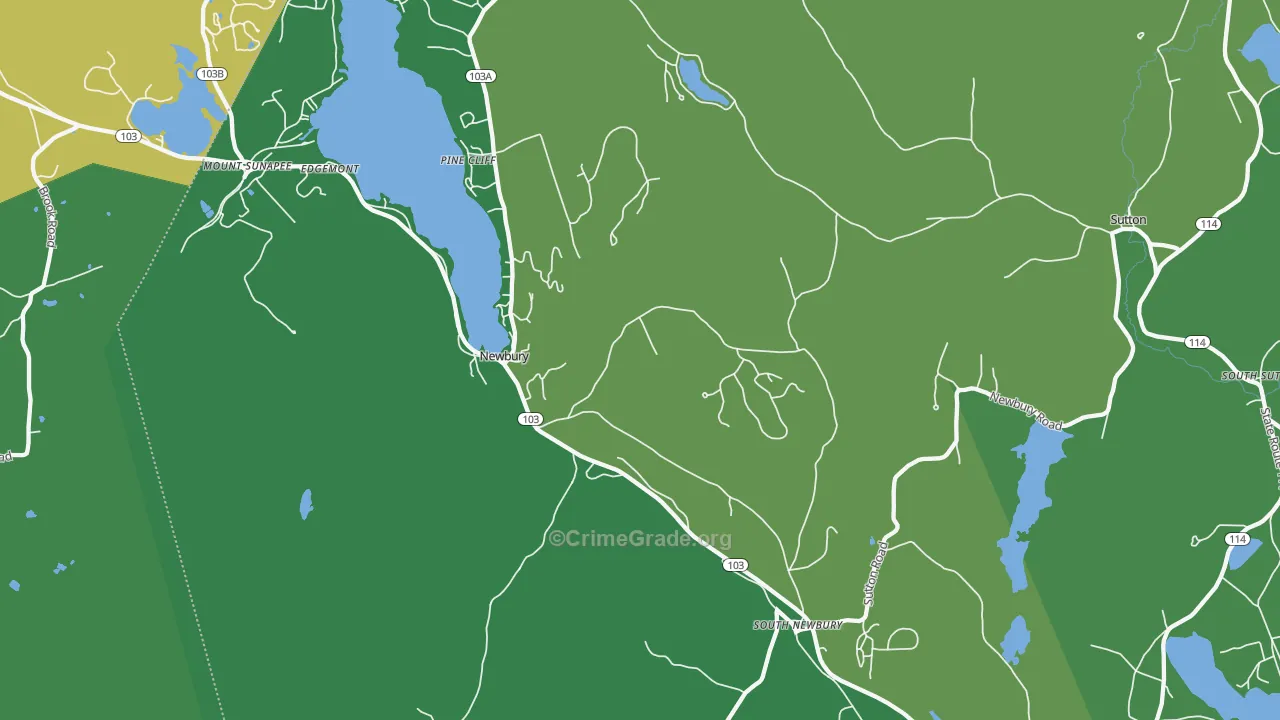 03255, NH Map of Drug-Related Crime Rates