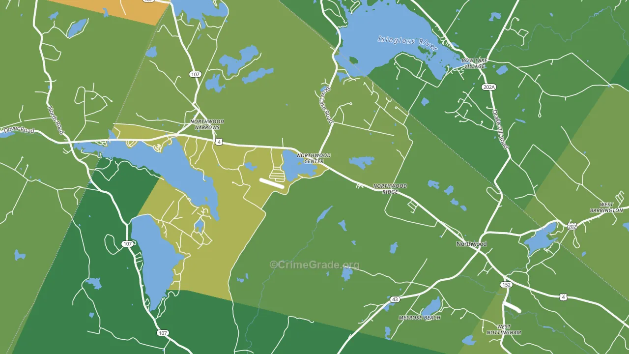 03261, NH Map of Drug-Related Crime Rates