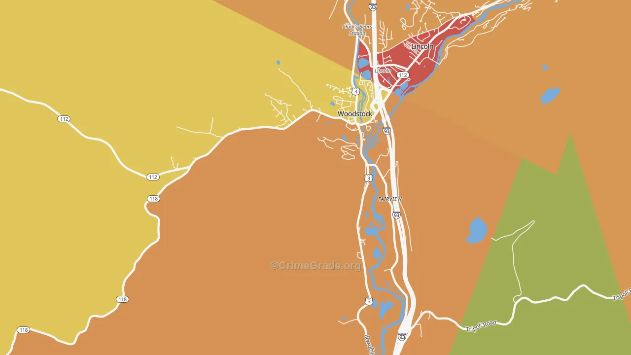 03262, NH Map of Drug-Related Crime Rates