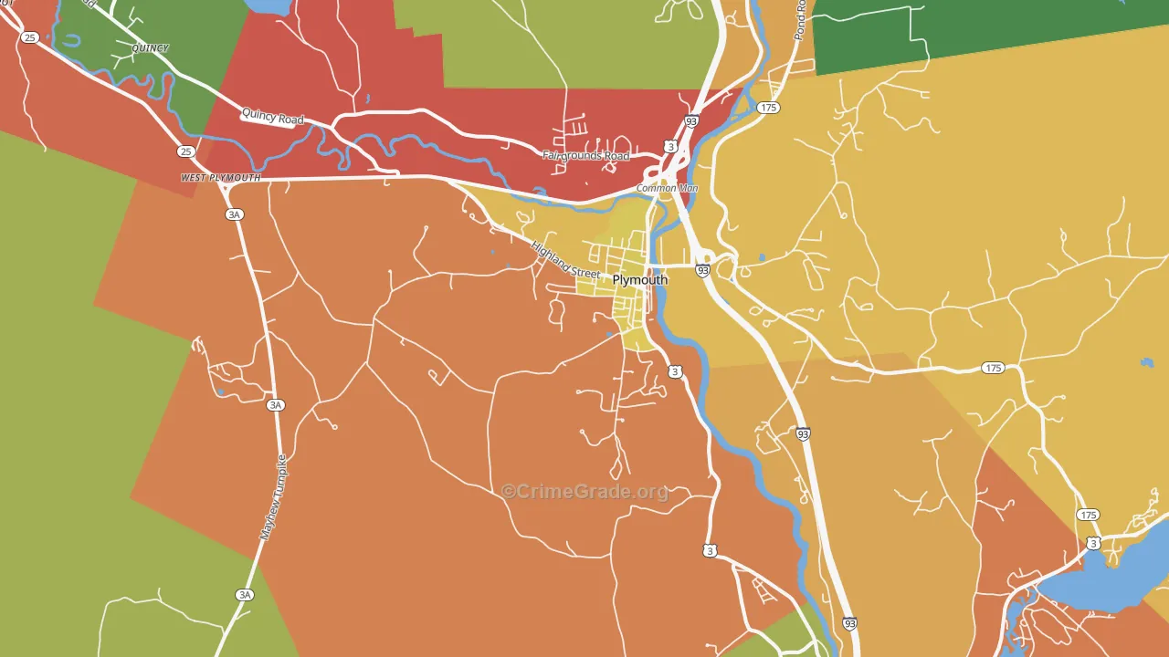 03264, NH Map of Drug-Related Crime Rates