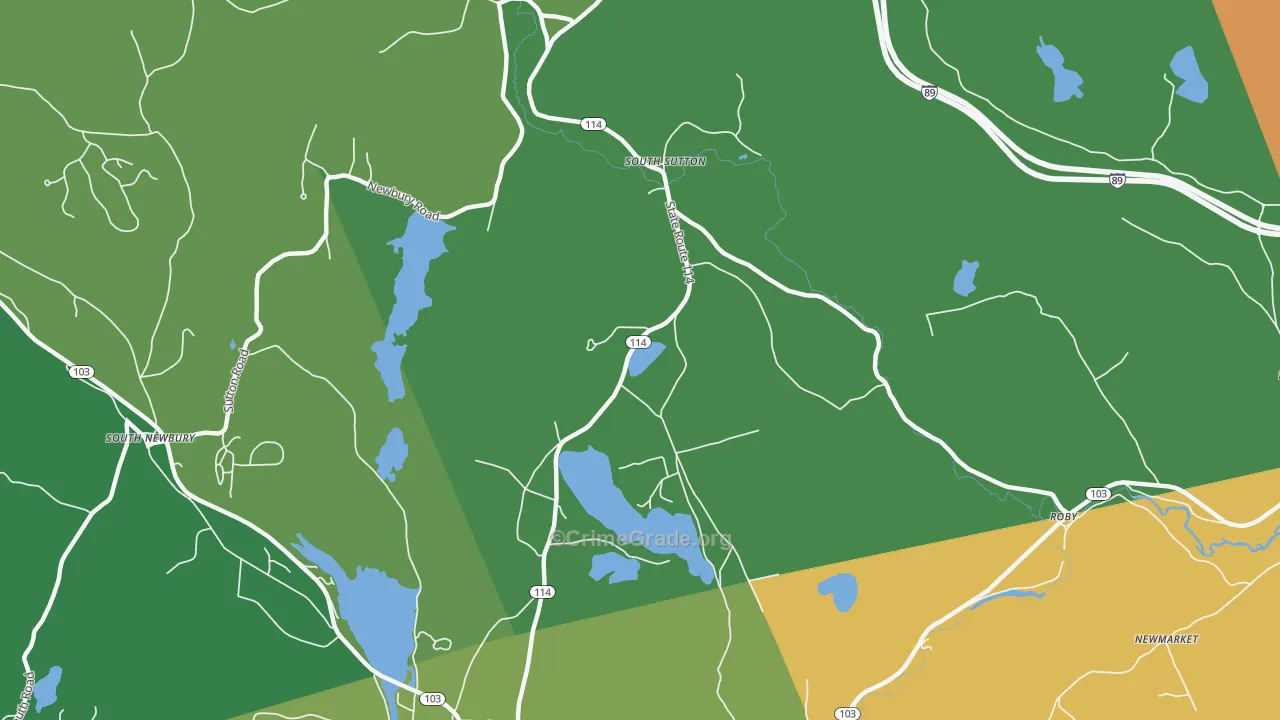 03273, NH Map of Drug-Related Crime Rates