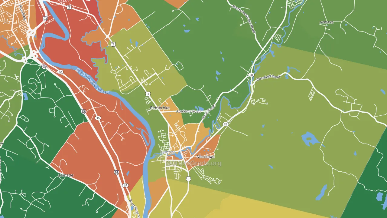 03275, NH Map of Drug-Related Crime Rates