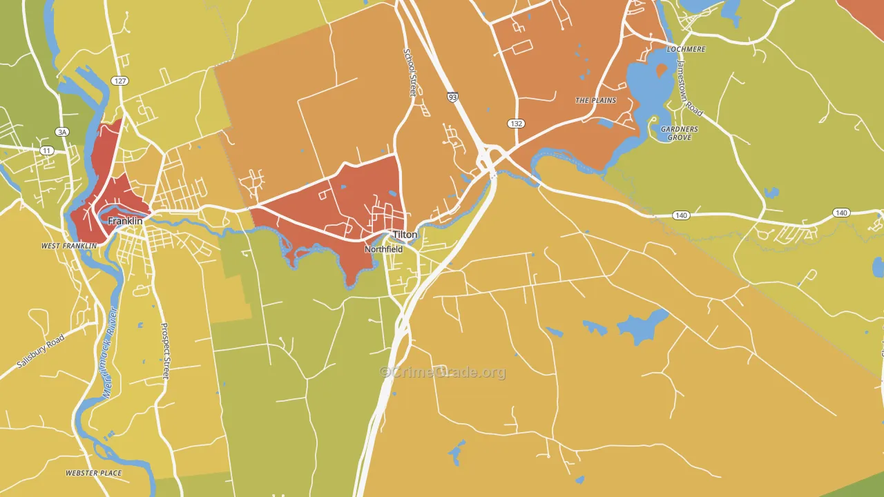 03276, NH Map of Drug-Related Crime Rates