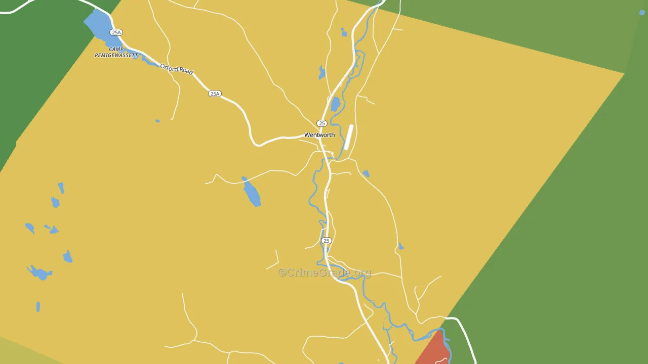 03282, NH Map of Drug-Related Crime Rates