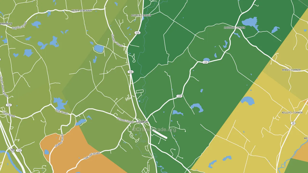 03307, NH Map of Drug-Related Crime Rates