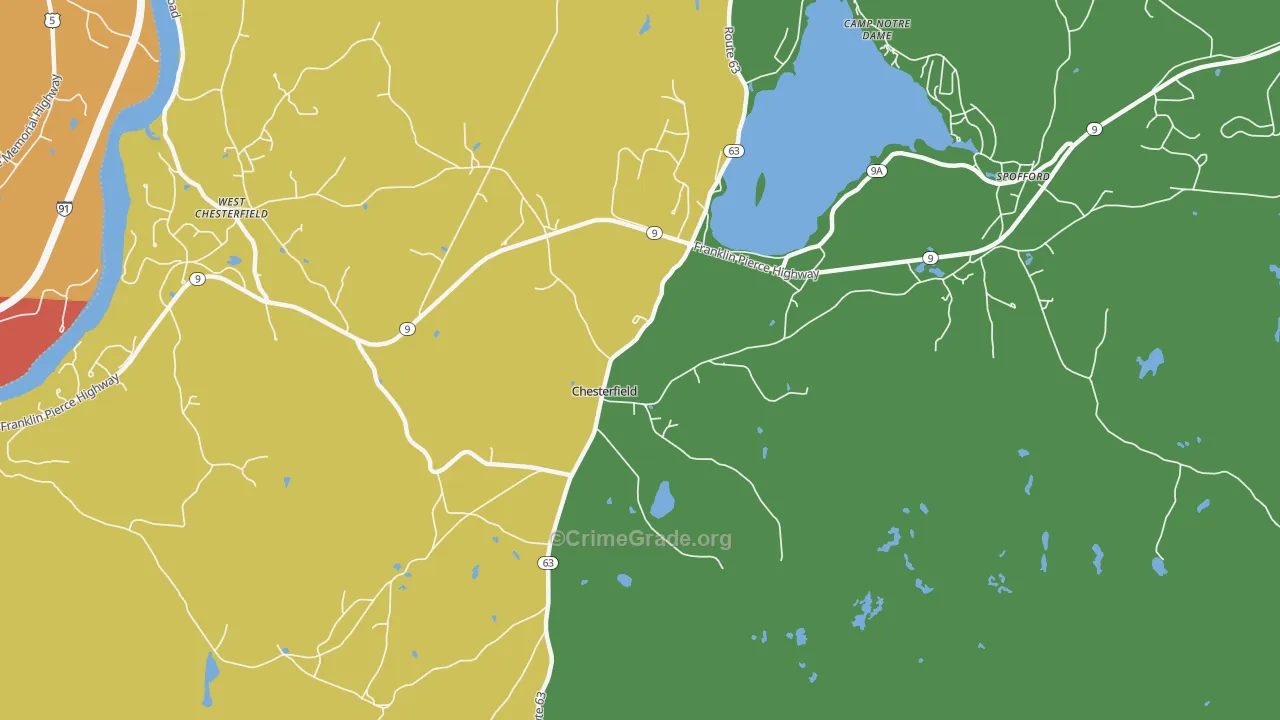 03443, NH Map of Drug-Related Crime Rates