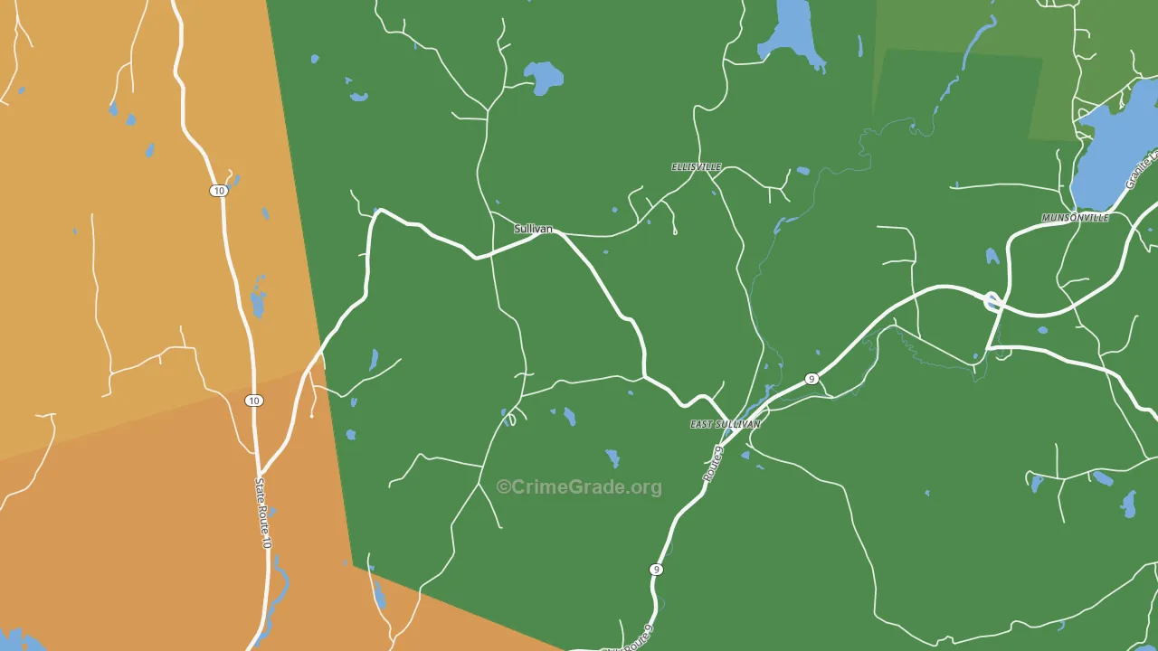 03445, NH Map of Drug-Related Crime Rates