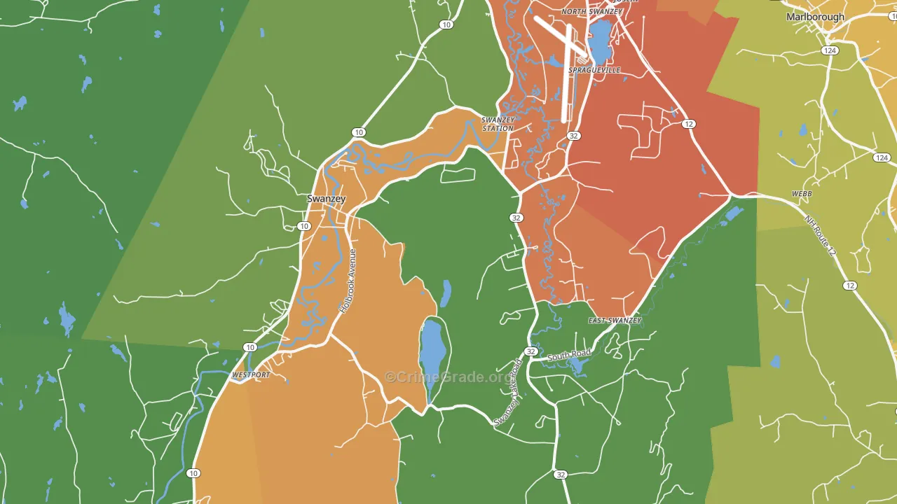 03446, NH Map of Drug-Related Crime Rates